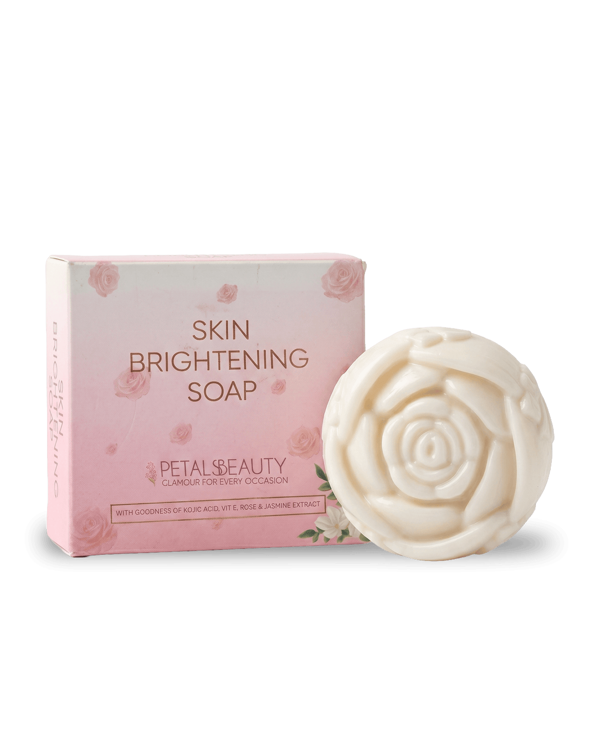 Kojic acid soap: The Petals Beauty Skin Brightening Soap with kojic acid for dark spots and acne marks