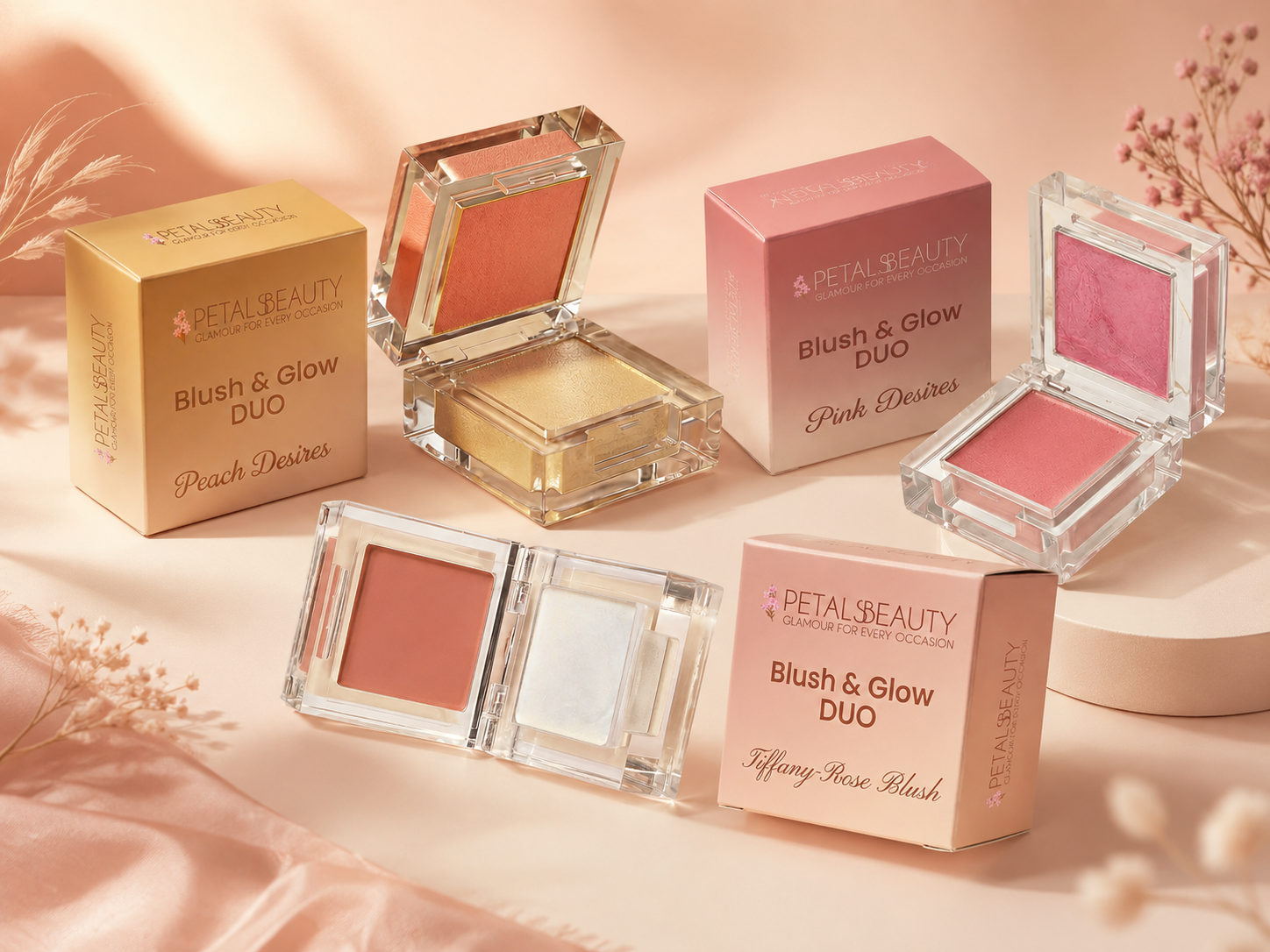 Blush & Highlight Duo | Face Makeup | The Petals Beauty