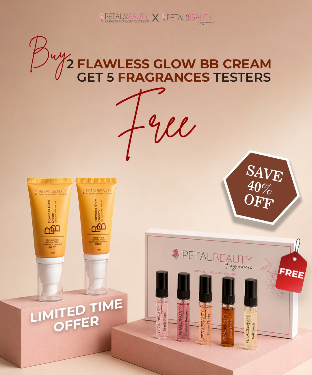 Bundle of 2 Flawless glow Bb cream