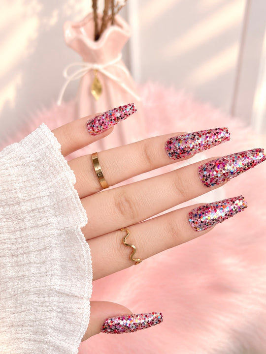 Glitter Press-On Nails