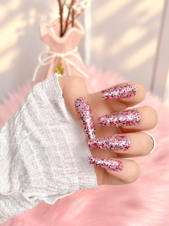 Glitter Press-On Nails
