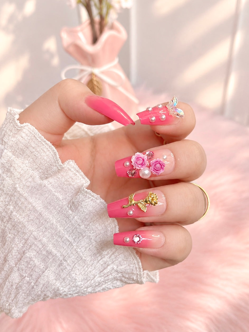 Fancy Press-On Nails