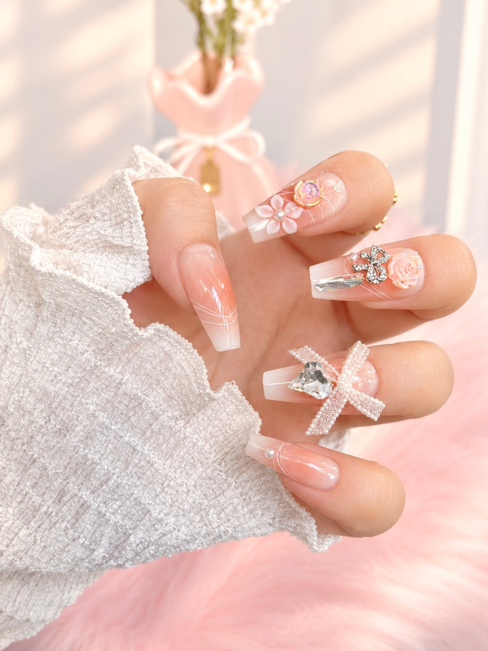 Fancy Press-On Nails