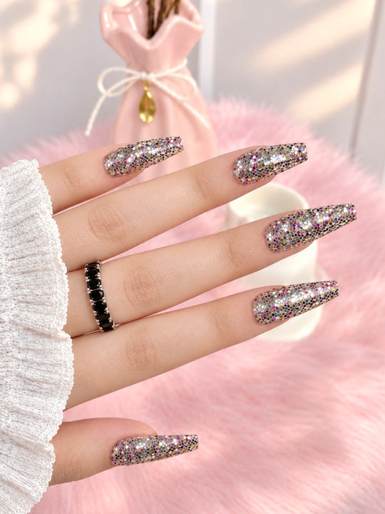 Glitter Press-On Nails