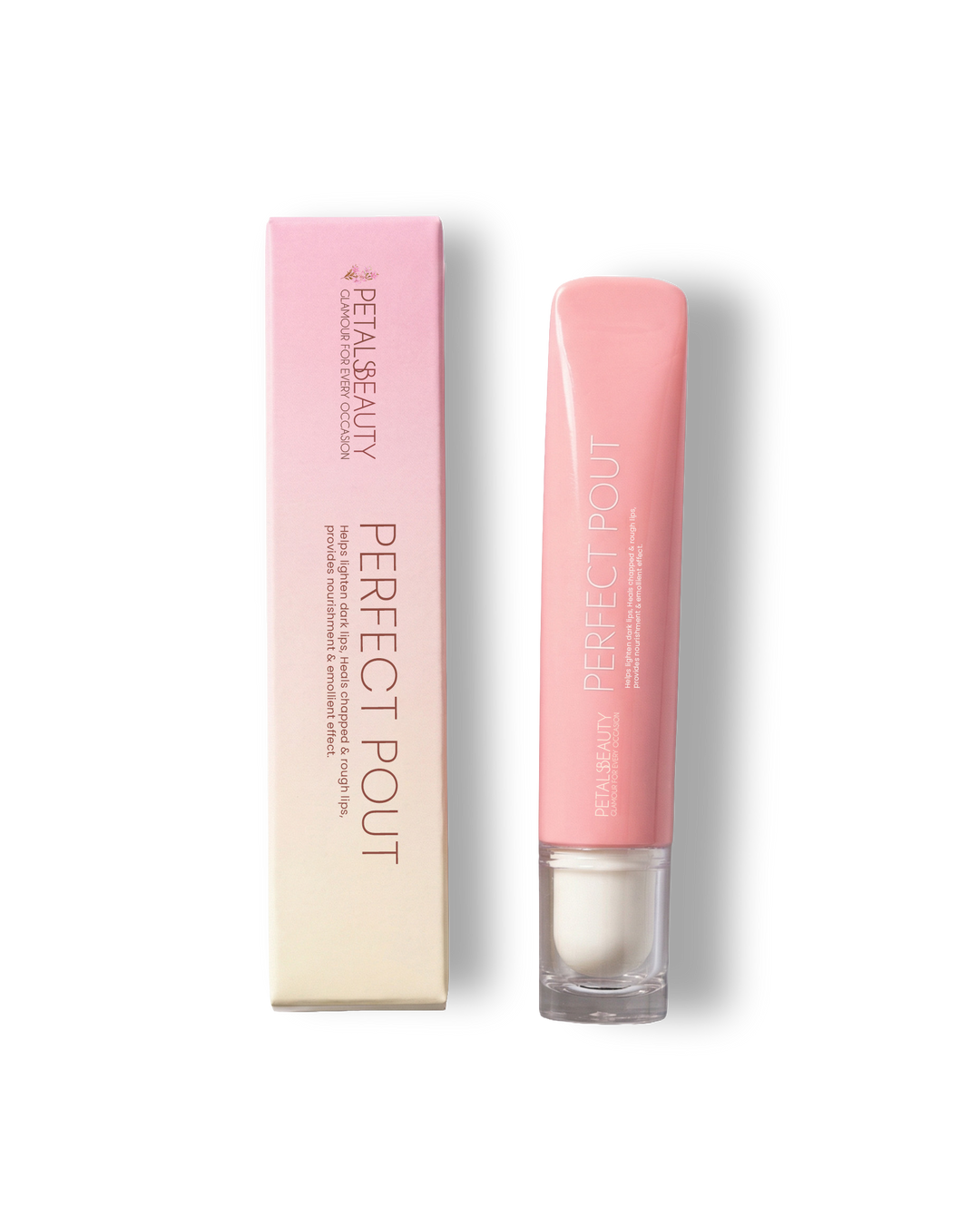 Perfect Pout Diamond Touch clear lip gloss, 10ml tube by The Petals Beauty