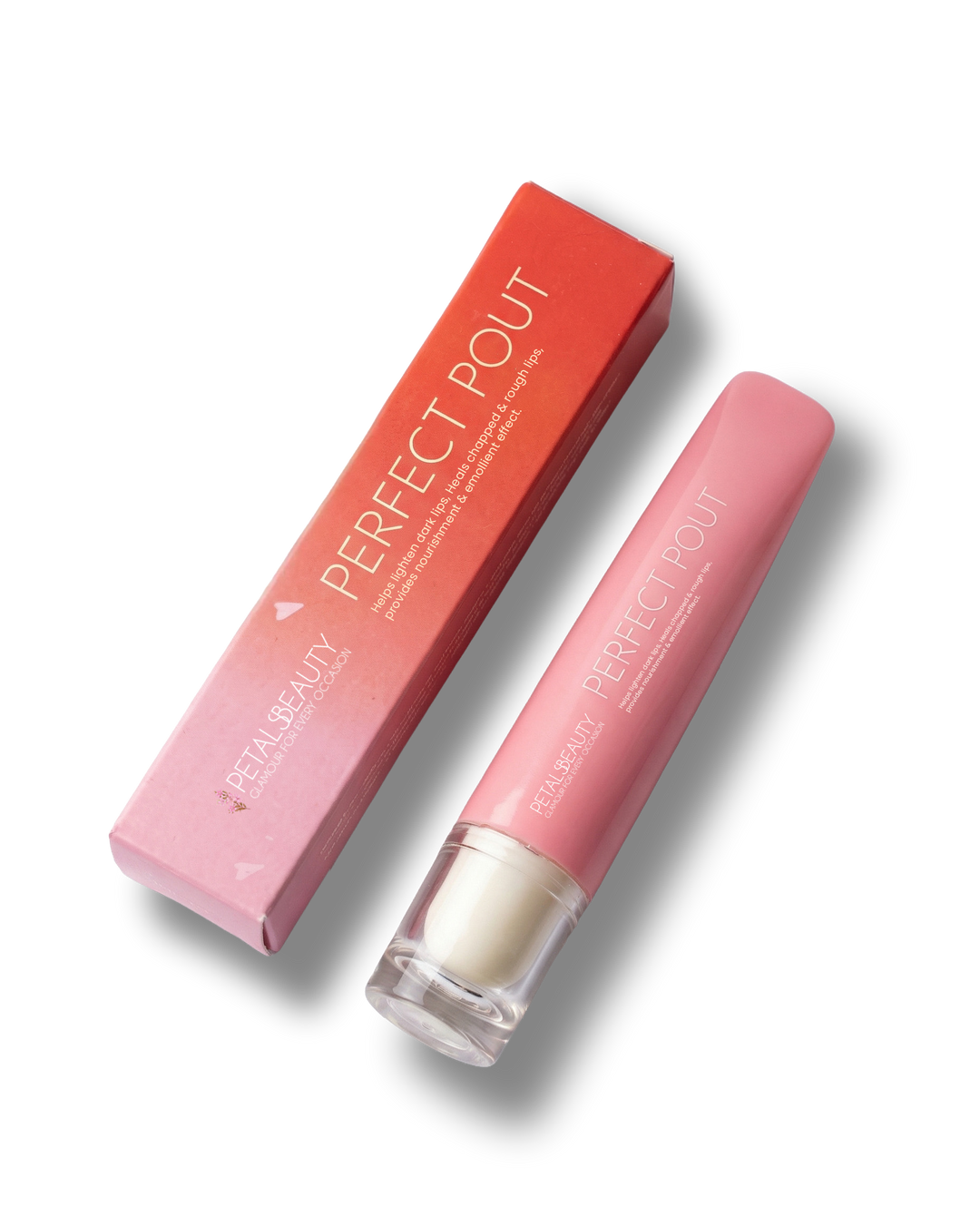 Perfect Pout Red Ruby red lip gloss tube by The Petals Beauty